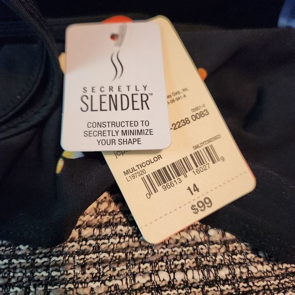 New Secretly Slender Skirted Swimsuit 1 piece New with Tags 14 Saint Johns Bay - Picture 5 of 8